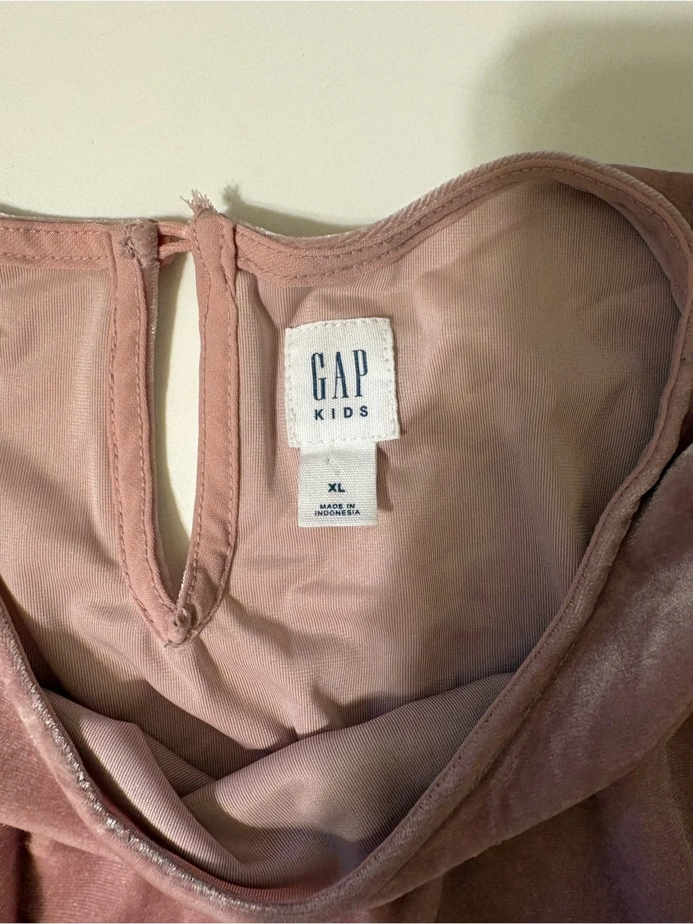 GAP Kids Dusty Rose Velvet Dress
